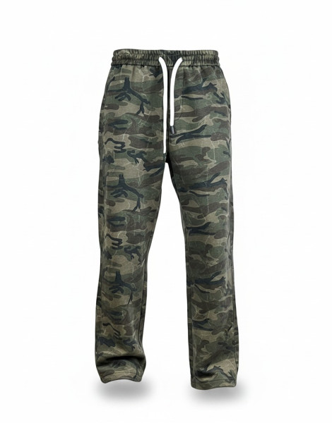 Men’s Camo Baggy Joggers – Wide-Leg Streetwear Drawstring Pants