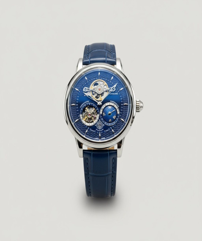Luxury-Inspired Tourbillon World Time Watch – Montblanc Villeret Geosphères Style