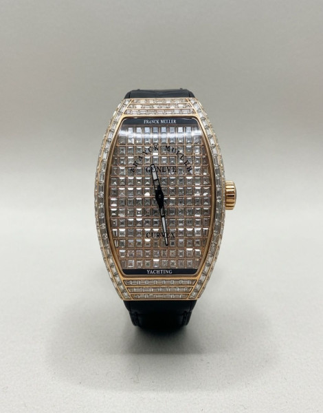 Luxury-Inspired Diamond Skeleton Watch – Franck Muller Cintrée Curvex “Yachting”