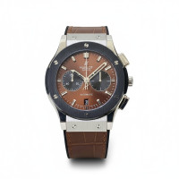 luxury-inspired-chronograph-watch-hublot-classic-fusion-brown-dial