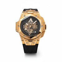 luxury-inspired-skeleton-chronograph-watch-hublot-big-bang-sang-bleu-ii-king-gold