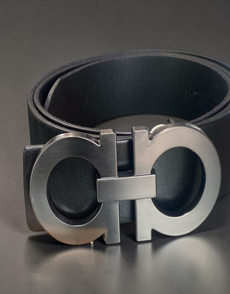 Ferragamo Men's Reversible Leather Belt with Gancini Buckle – Black & Brown