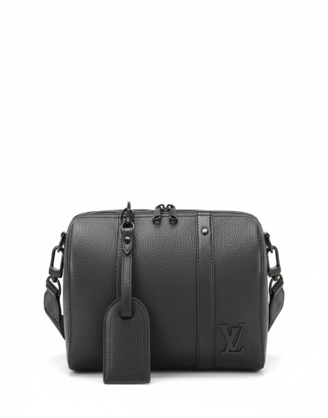 Louis Vuitton City Keepall Aerogram Leather Bag – Black