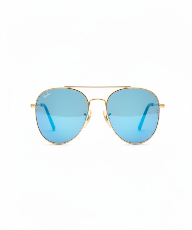 Ray-Ban x Scuderia Ferrari Sunglasses – Blue Mirror Double Bridge