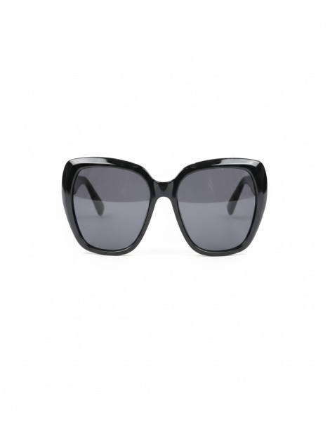 Square Aviator Sunglasses – Black Double Bridge Oversized Frame