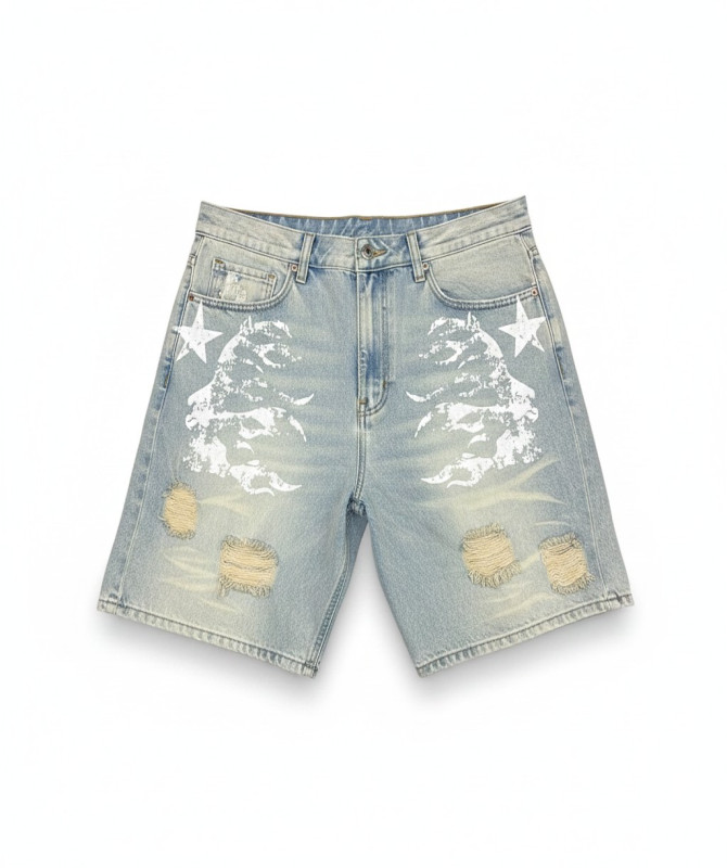 mens-distressed-denim-shorts-light-wash-ripped-streetwear-jorts
