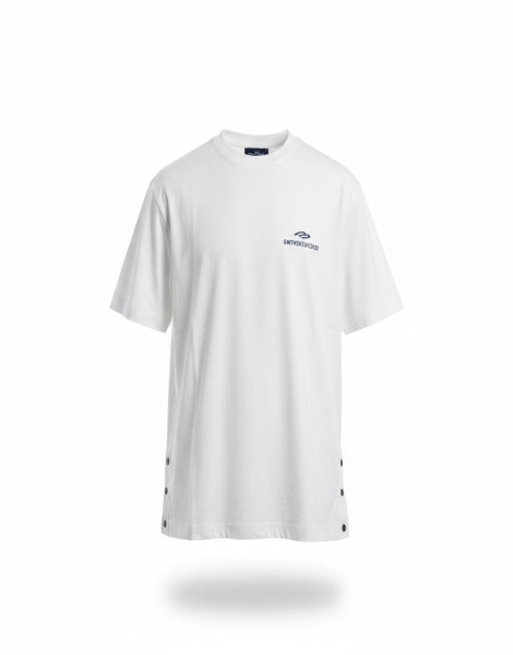 Avnier Source V3 Organic Cotton T-Shirt – White Minimalist Graphic Tee