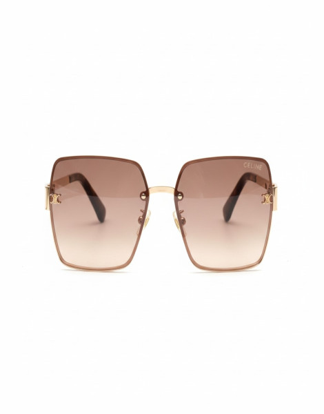 Céline Triomphe Sunglasses – Dark Havana Tortoiseshell Acetate