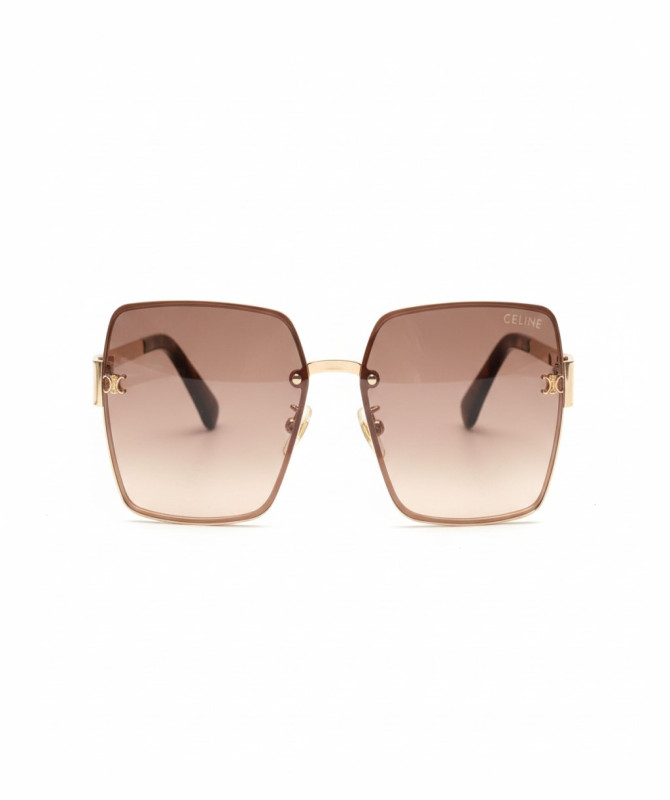Céline Triomphe Sunglasses – Dark Havana Tortoiseshell Acetate