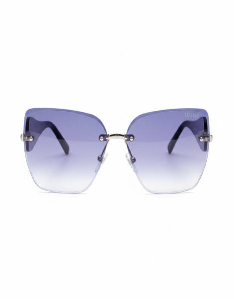LOEWE LW40108I Anagram Shield Sunglasses – Oversized Mask Frame, Luxury Designer Eyewear