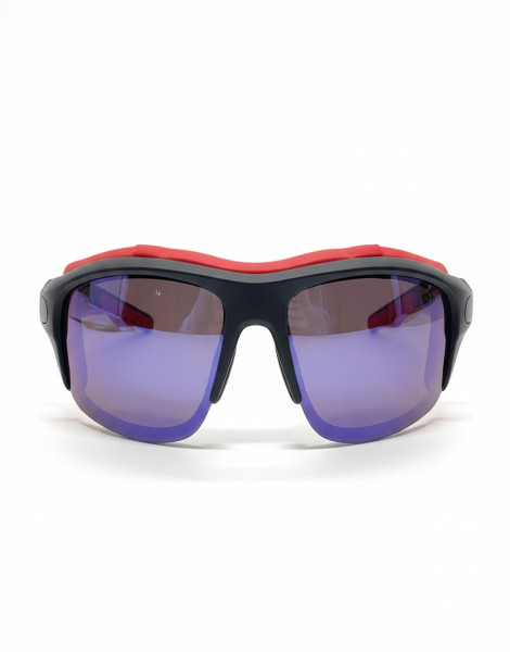 Designer-Inspired Sport Wrap Sunglasses – Blue Mirrored Lens UV400 Cycling Eyewear
