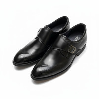 mens-black-single-monk-strap-dress-shoes-brogue-detail-polished-formal-leather-shoes