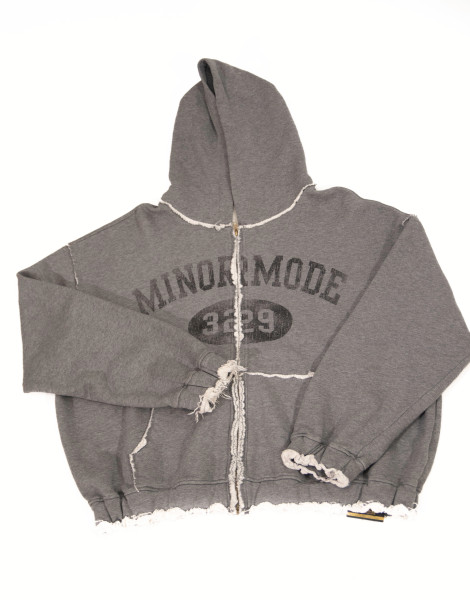 Premium grey minor mode 3229 hoodie tupiece