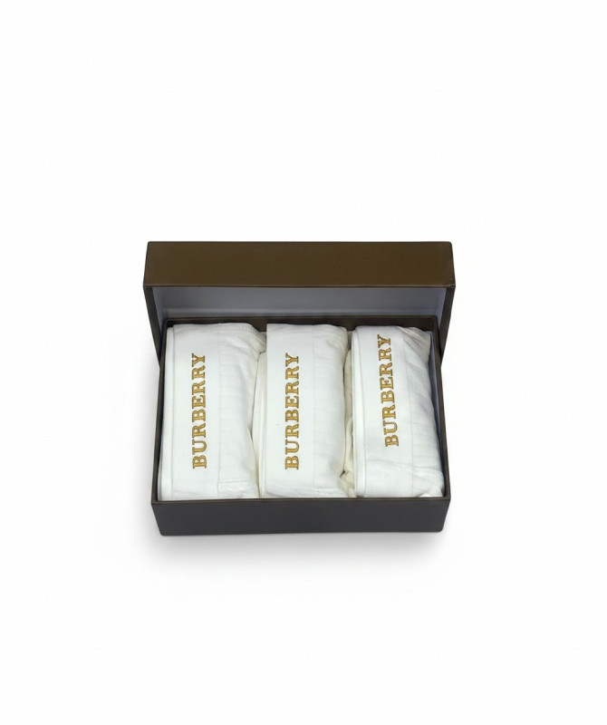 Burberry 3-in-1 Men’s Boxer Set – Premium Cotton Underwear in Gift Box