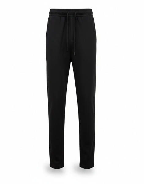 Men’s Black Wide-Leg Joggers – Baggy Straight Fit Sweatpants