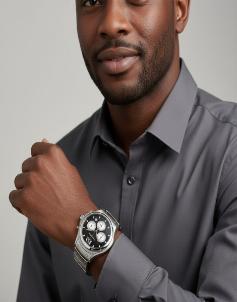 Luxury-Inspired Chronograph Watch – Cartier Swiss Made