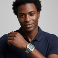 Luxury-Inspired Skeleton Watch – Cartier Santos Green Dial