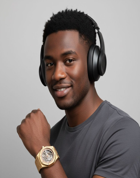 Luxury Skeleton Automatic Watch – Audemars Piguet Royal Oak Frosted Gold