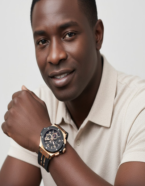 Hublot Big Bang Original Chronograph – 18K Rose Gold & Black Ceramic