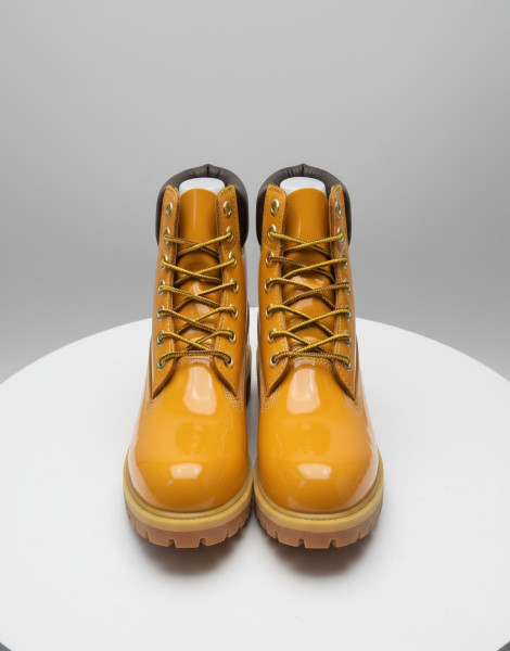 Timberland x Veneda Carter Boots – 6-Inch Waterproof Wheat Patent