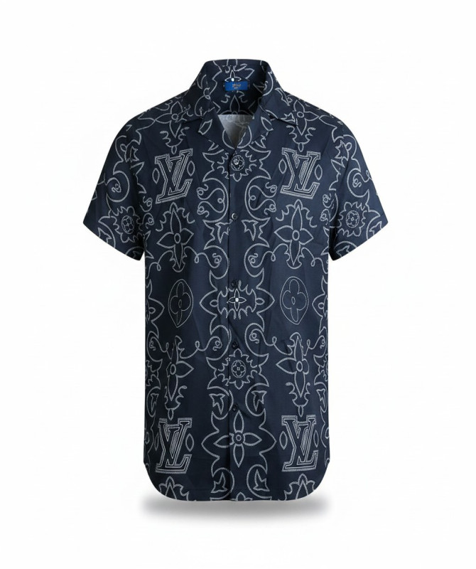 Louis Vuitton Printed Silk Short-Sleeve Shirt – LV Arabesque Monogram (FW24