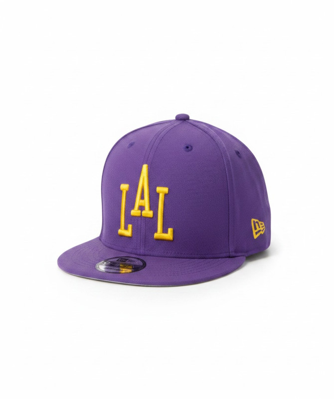 Los Angeles Lakers 2023/24 City Edition 9FIFTY Snapback – Purple/Gold New Era Cap