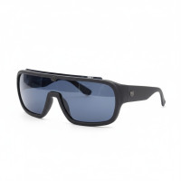 Philipp Plein Sunglasses – Matte Black Frame with PP Hexagon Logo