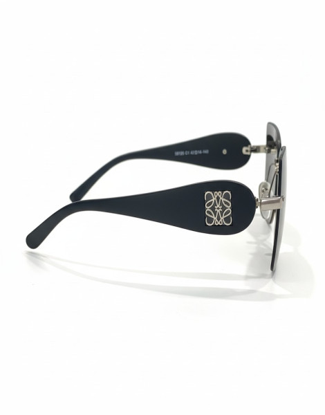 LOEWE LW40108I Anagram Shield Sunglasses – Oversized Mask Frame, Luxury Designer Eyewear