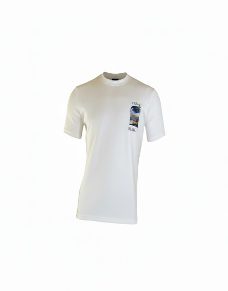 Casablanca LA Night Graphic T-Shirt – Luxury 100% Cotton Printed Streetwear Tee