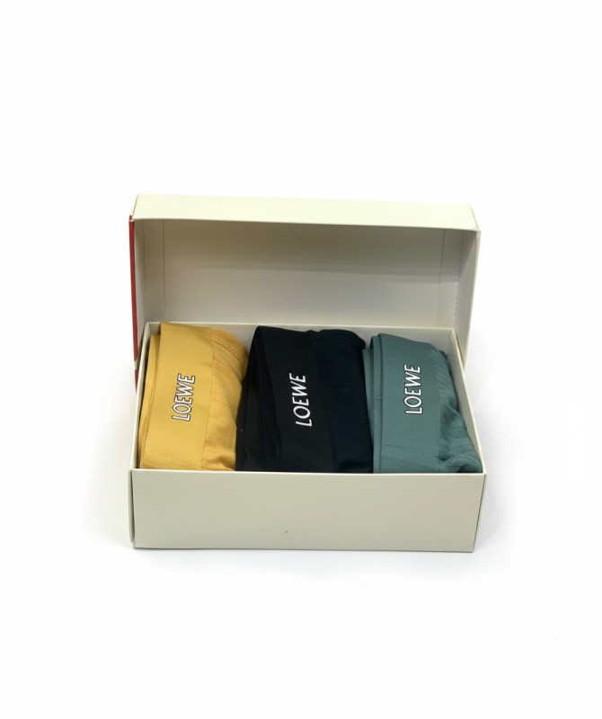 Loewe Men’s 3-Pack Boxer Set – Luxury Cotton Underwear Gift Box