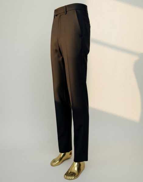 Men’s Black Formal Trousers – Slim Fit Tailored Dress Pants