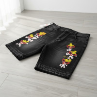 Men’s Baggy Graphic Denim Shorts – Y2K Streetwear Distressed Jorts