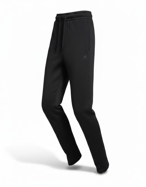 Men’s Black Wide-Leg Joggers – Baggy Straight Fit Sweatpants