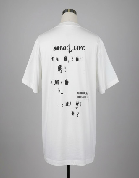 Men’s White Graphic T-Shirt – Quote Print Bird Design Tee