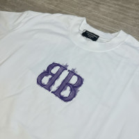 Balenciaga BB Logo Graphic T-Shirt – Men’s Oversized Designer Tee