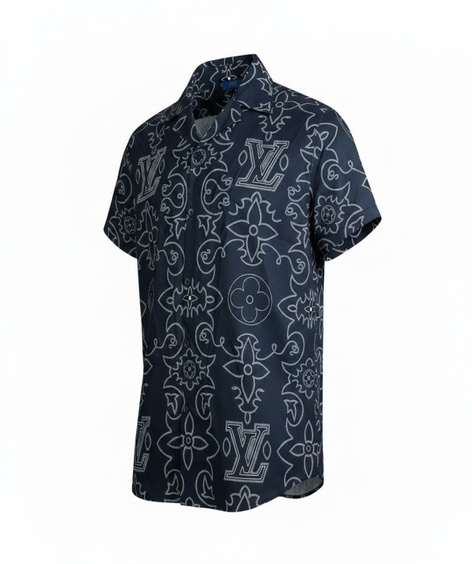 Louis Vuitton Printed Silk Short-Sleeve Shirt – LV Arabesque Monogram (FW24