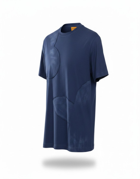 Louis Vuitton Blue Floral Patchwork T-Shirt – Oversized Designer Streetwear Tee