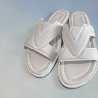 Louis Vuitton Oasis Mule White Leather Slides for Men