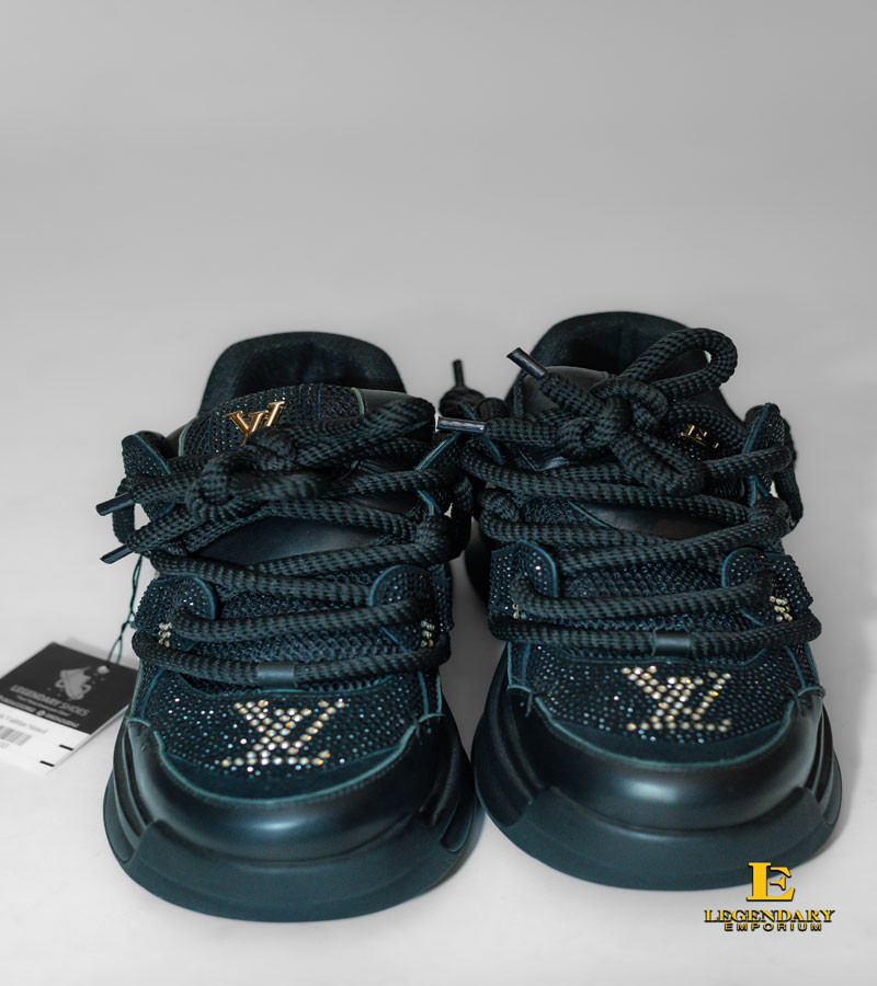 Black Louis Vuitton Stoned Sneakers