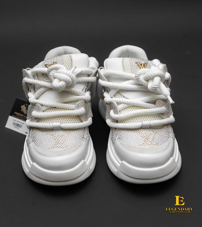 White Louis Vuitton Stoned Sneakers